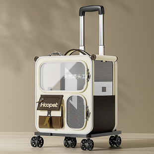 Cat Bag, Portable Cat Backpack, Pet Trolley Case, Backpack, Multi-Cat and Dog Large-Capacity Suitcase