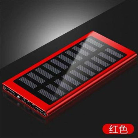 Mayorista ultra delgada de gran capacidad de 20000 mAh teléfono celular cargador solar Power Bank regalo LOGO soporte