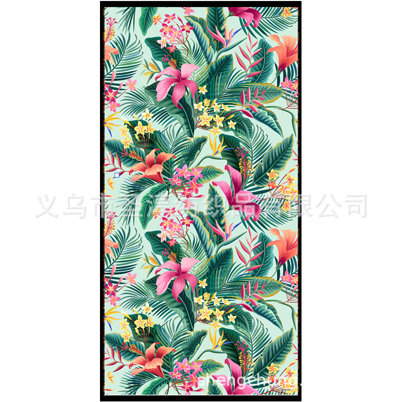 Toalla de baño de transferencia térmica de fibra ultrafina personalizada del fabricante Impresión completa Toalla grande Toalla de playa de impresión transfronteriza