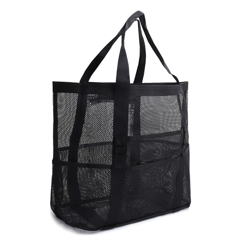 Portable Beach Bag Amazon Mesh Beach Bag Bathroom Bag Toy Storage Bag Large Capacity Mesh Hollow Bag