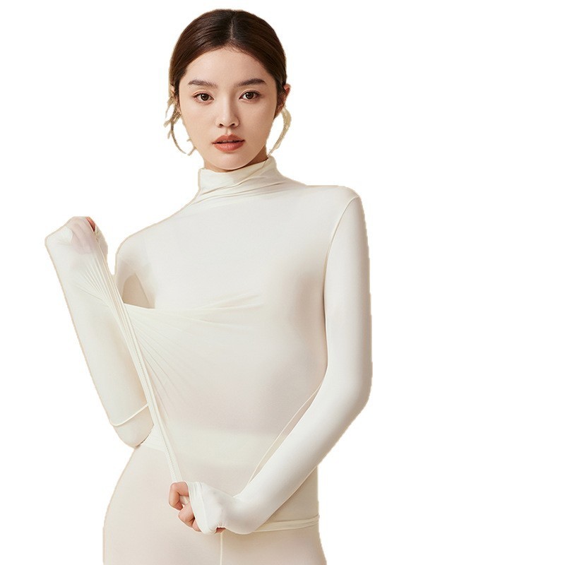 玻尿酸超薄肌底衣女打底衫秋冬季美肤衣高领保暖内衣女秋衣裤套装|undefined