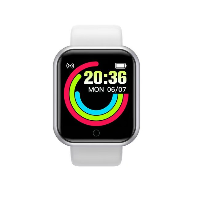 Pulsera inteligente D20, reloj inteligente Y68, frecuencia cardíaca, presión arterial, Bluetooth, podómetro de ejercicio, recordatorio de información, directo de fábrica