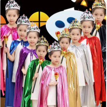 万圣节儿童披风幼儿演出服舞台表演服六一公主裙披风巫婆服装斗篷