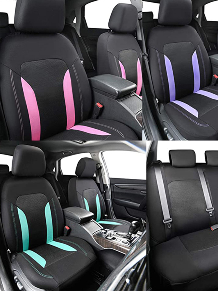 Half set of car seat covers, universal for all seasons, cross-border platform foreign trade mesh seat cushion cover, anti-dirt protective seat cover for car