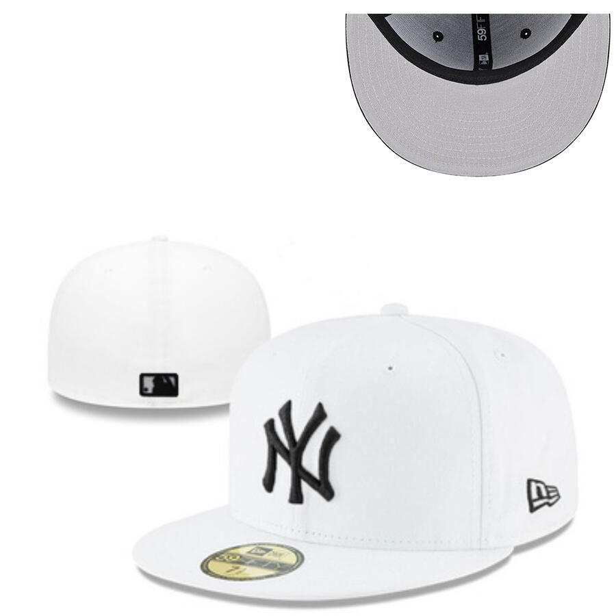 Productos de fábrica para el juego mundial de la liga de béisbol profesional de EE. UU. NY equipo de béisbol tamaño sombrero conmemorativo bordado tridimensional sombrero cerrado