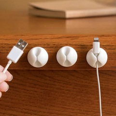円形理線器データ線収納整理事務デスクトップ整理電線バックル線固定器