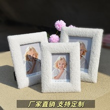 毛绒相框密度板mdf包绒布泰迪绒圣诞节足球欧美亚马逊678寸跨境