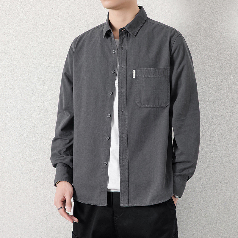 Outdoor Long-Sleeved Shirt Jacket for Boys, Casual Cotton Trendy Versatile Spring and Autumn 2026 New Style Outerwear Shirt Trend Outdoor Long-Sleeved Shirt Jacket for Boys, Casual Cotton Trendy Versatile Spring and Autumn 2026 New Style Outerwear Shirt Trend