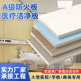 木饰面背景护墙板医院走廊过道抗菌环保美丽板硅酸钙防冰火洁净板