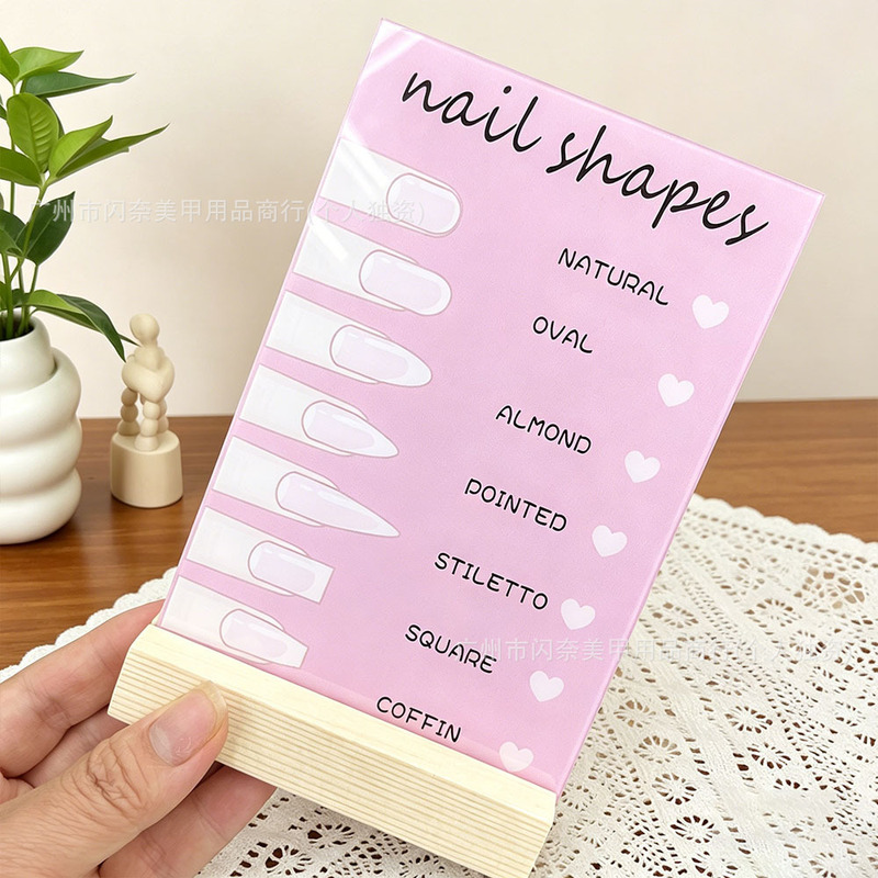 Acrylic Nail Shape Guide Salon Nail List Nail Salon Sign Salon Decoration Home Nail Decoration