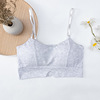 Top with cups, T-shirt, sexy sports elastic underwear, Korean style, beautiful back, for running