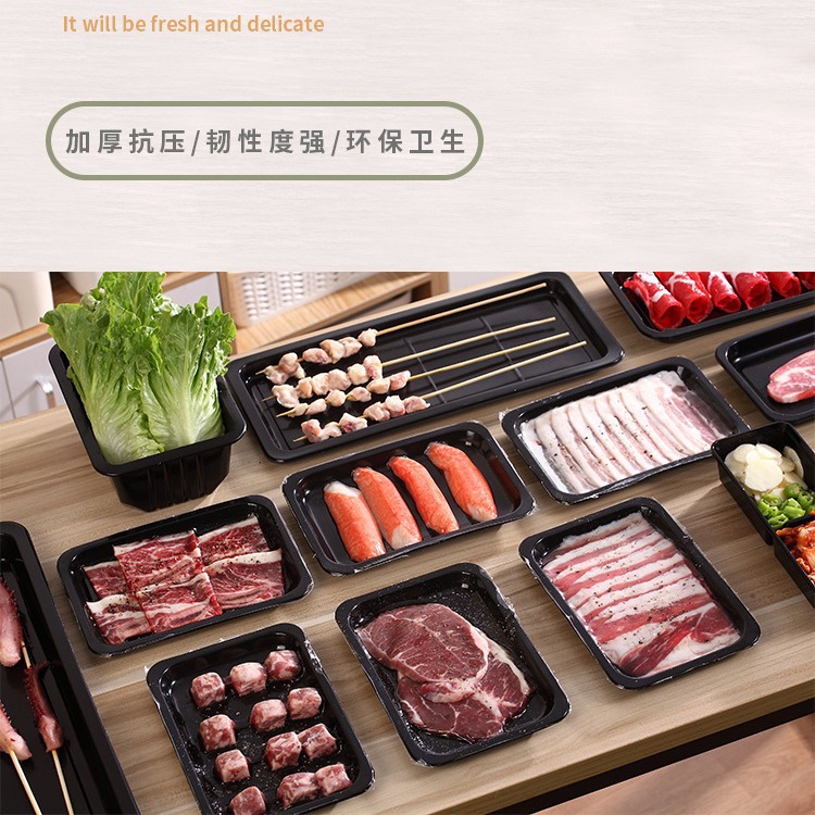 多样式食品级方形豆腐盒 西点糕点盒厂家直供 鸭血封膜气调保鲜盒