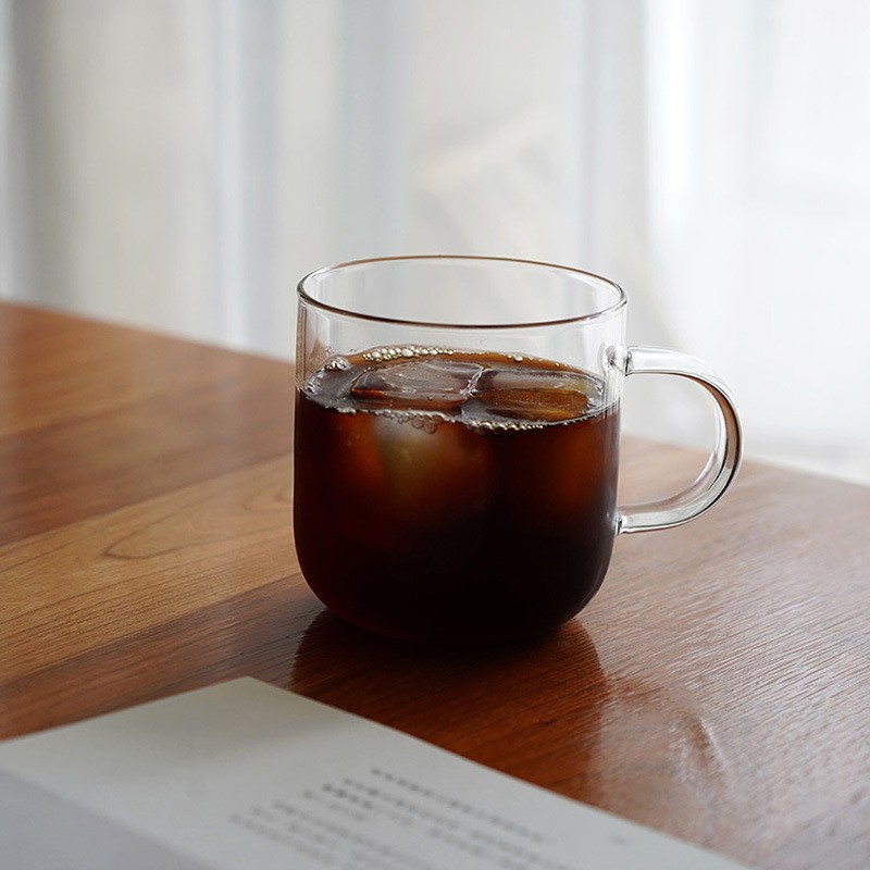 单层马克杯耐热玻璃杯高硼硅绿茶杯水杯创意礼品320ml