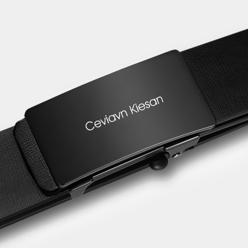 Ceviavn kiesan correa de cuero de los hombres Venta caliente desdentado hebilla automática de negocios fabricante de Cinturón de piel de vaca en stock
