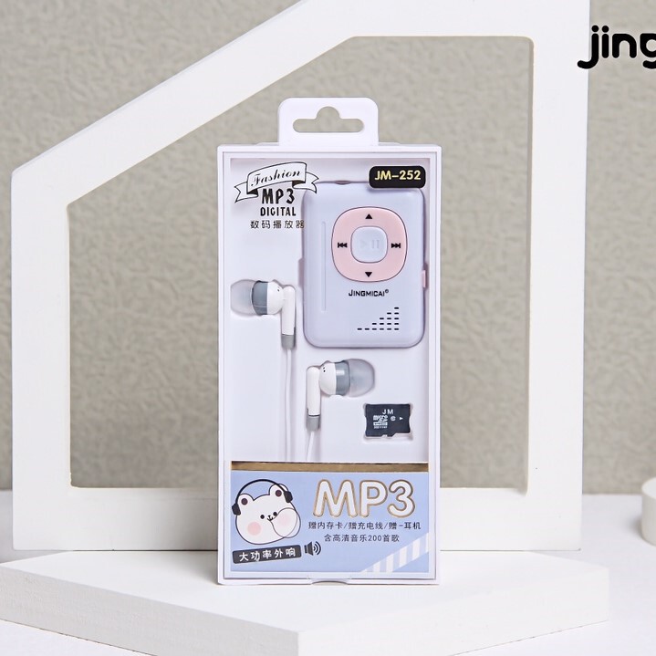 晶米彩JM-252ファッション2色角型外響カードmp3セットはメモリカードを送ることができます。|undefined