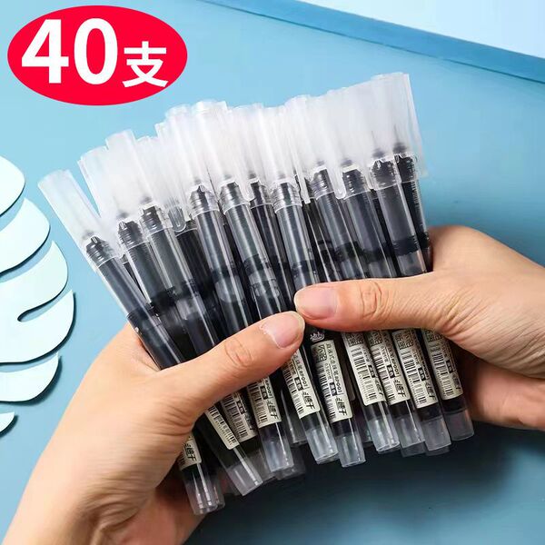 Rollerball quick dry black capacious rollerball pen