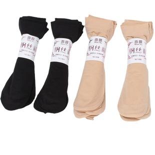 Steel stockings short stockings thin summer flesh color transparent wear-resistant spring and autumn Women's Mid-length velvet stockings women