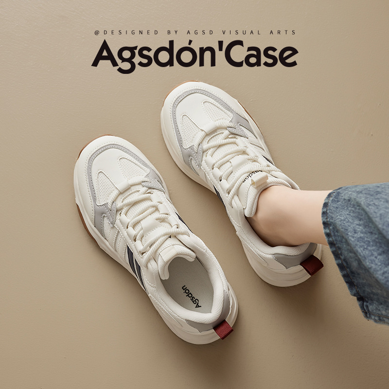 Zapatos Gump para mujeres 2026 nuevos zapatos deportivos de primavera pequeños zapatos blancos con zapatos de entrenamiento de lana