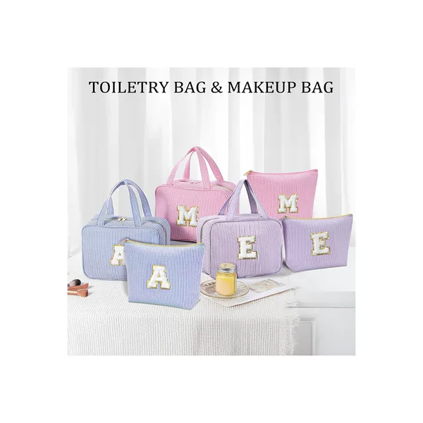 Amazon Cross-Border 26-Letter Set Cosmetic Bag, Large-Capacity Travel Toiletry Bag, Multi-Functional Storage Bag