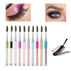 Manufacturer cross-border specializes in makeup tools, eyelash brushes, eyelash curlers, eyelash combs, makeup brushes, eyebrow brushes with diamonds