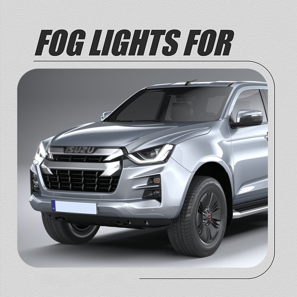 Aplicable a ISUZU 20 / 21 / 22 nuevo D-MAX conjunto de lámpara de niebla delantera de luz diurna de halógeno lámpara de barra delantera