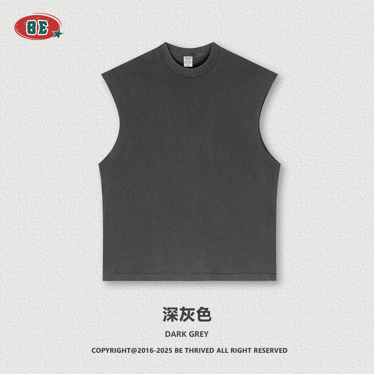 Be Hombres| 2025 verano Europa y Estados Unidos comercio exterior transfronterizo camiseta deportiva relajada acondicionamiento físico camiseta de hombro sin mangas chaleco hombre