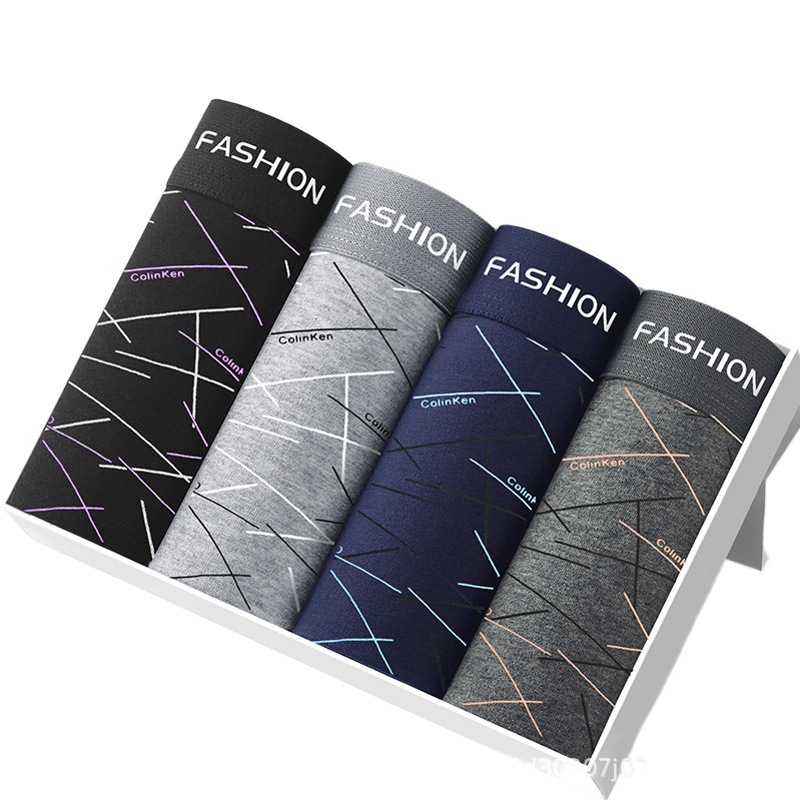 Tiktok Kuaishou ropa interior para hombres entrepierna boxeadores para hombres deportes juveniles transpirable cintura media talla grande boxeadores moda de verano