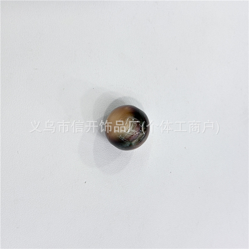 通孔树脂阿尔卑斯圆珠串珠笔配件手机钥匙链diy手工饰品散珠材料|undefined