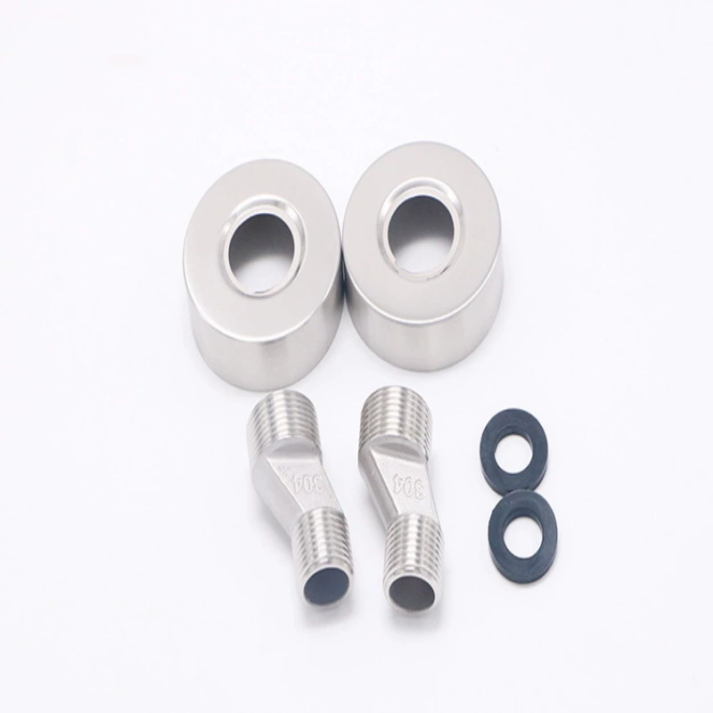 Gun ash increases iron water mouth stainless steel dark steel dressing shower bathtub water faucet 201 angle valve 304 shower simple brushed