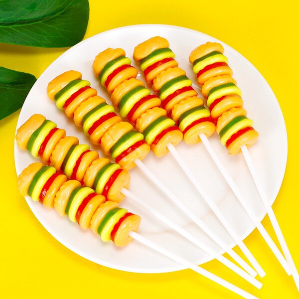 Milk dragon 28g skewer burger candy children's snacks cartoon…