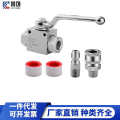 Wholesale steel high-pressure stainless steel ball valve kit high-pressure cleaner hose nozzle accessories 3/8'' quick-connect adapter