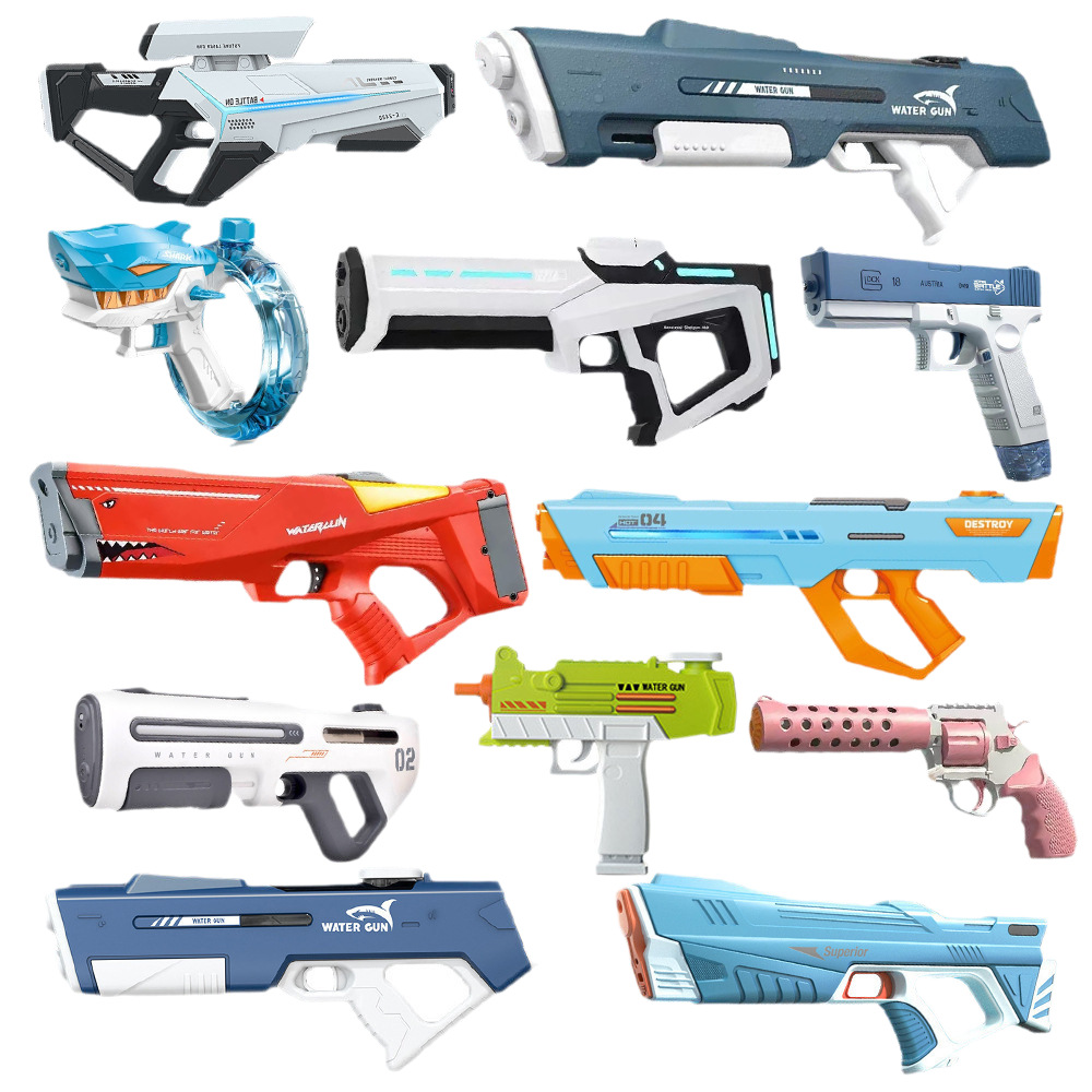 Explosivo transfronterizo k pistola de agua eléctrica absorción automática de agua para niños pulsos continuos Festival de salpicaduras de agua pistola de agua de juguete de gran capacidad