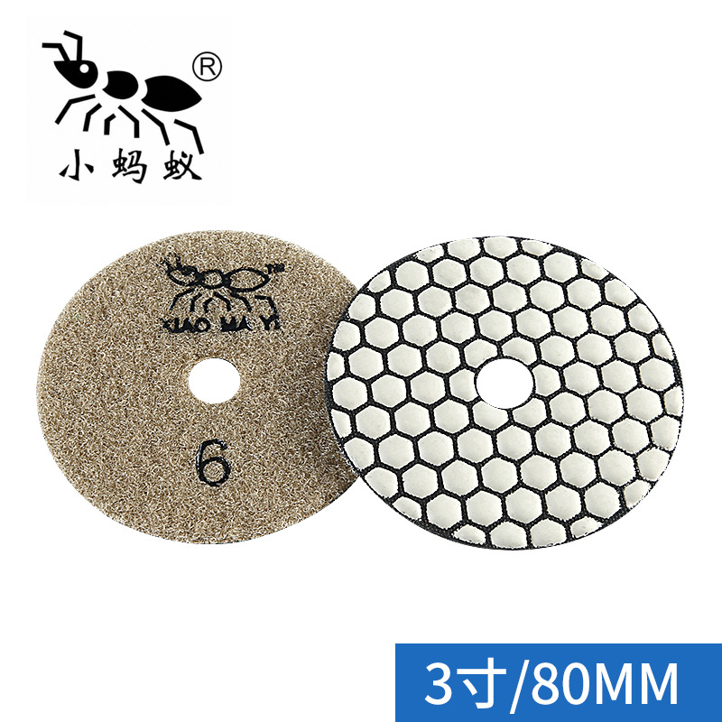 Pequeña hormiga mármol seco molienda pieza granito piedra pulido azulejo biselado recorte artefacto amoladora angular pieza de molienda