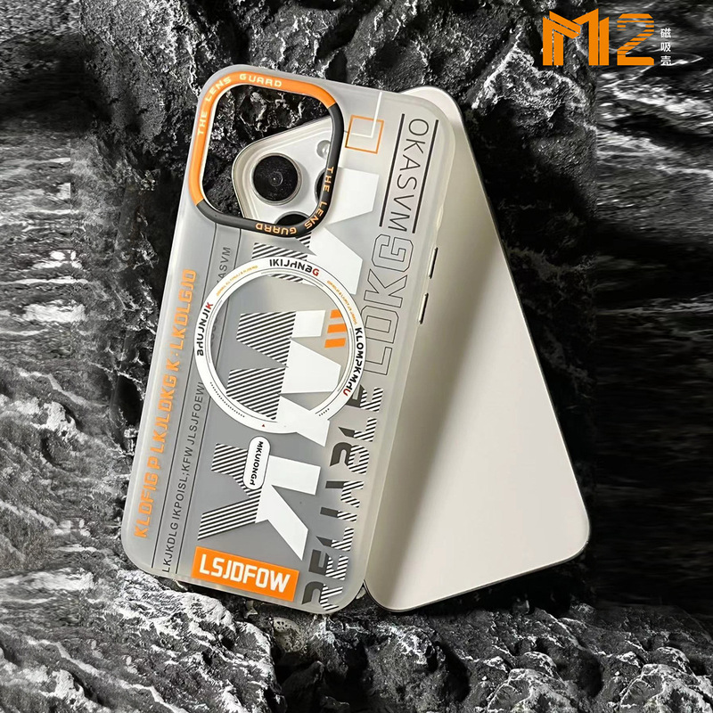 M2 double-sided film for Apple 16Pro magnetic mobile phone case matte skin feeling iPhone14 anti-drop protective cover 3