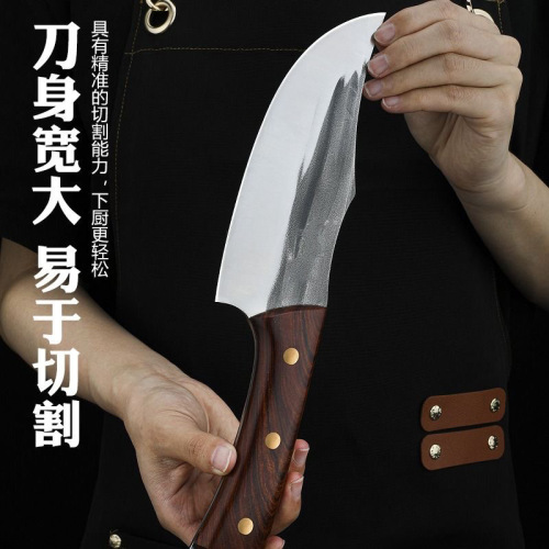 Pure handmade forging deboning knife, pig and cow killing knife, bleeding knife, meat cutting knife, butcher's special sharp dividing tool 