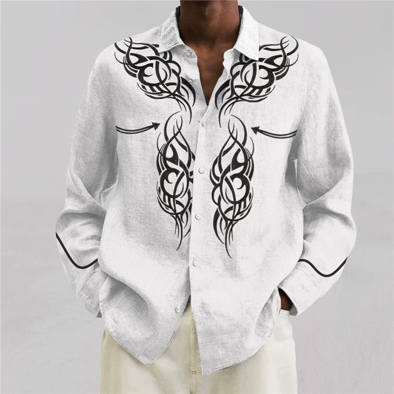 2024 трансграничная амазонка мода свободная рубашка американский стиль западная рубашка западная джинсовая рубашка с длинными рукавами