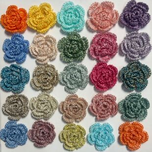 ����������ֹ��h�������h���Դ�^�S��Crochet Flower Earrings