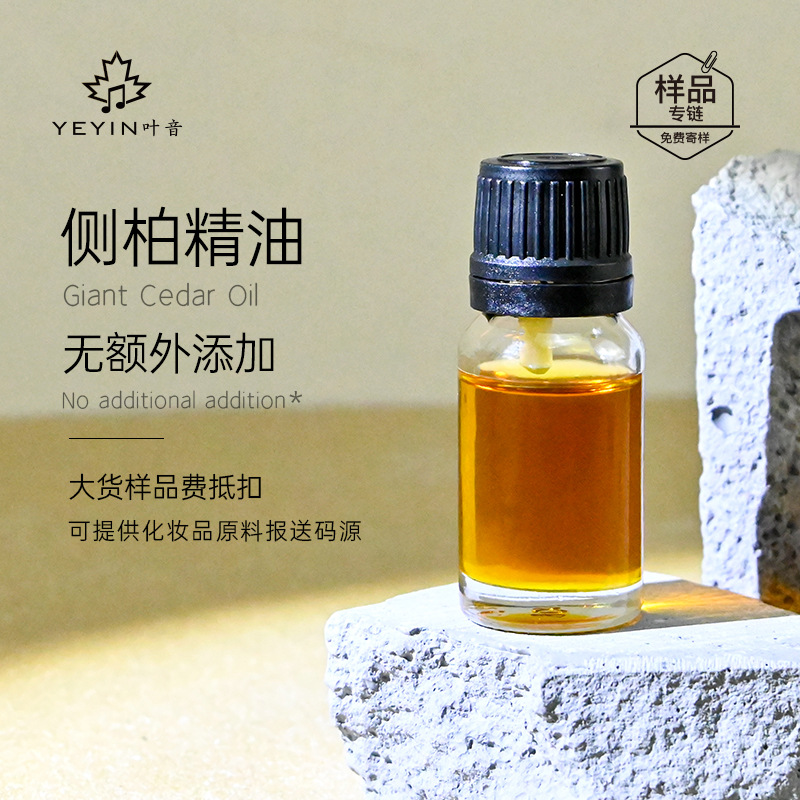 护发侧柏精油扁柏植物单方护肤芳疗DIY香水香薰日化原料工厂批发