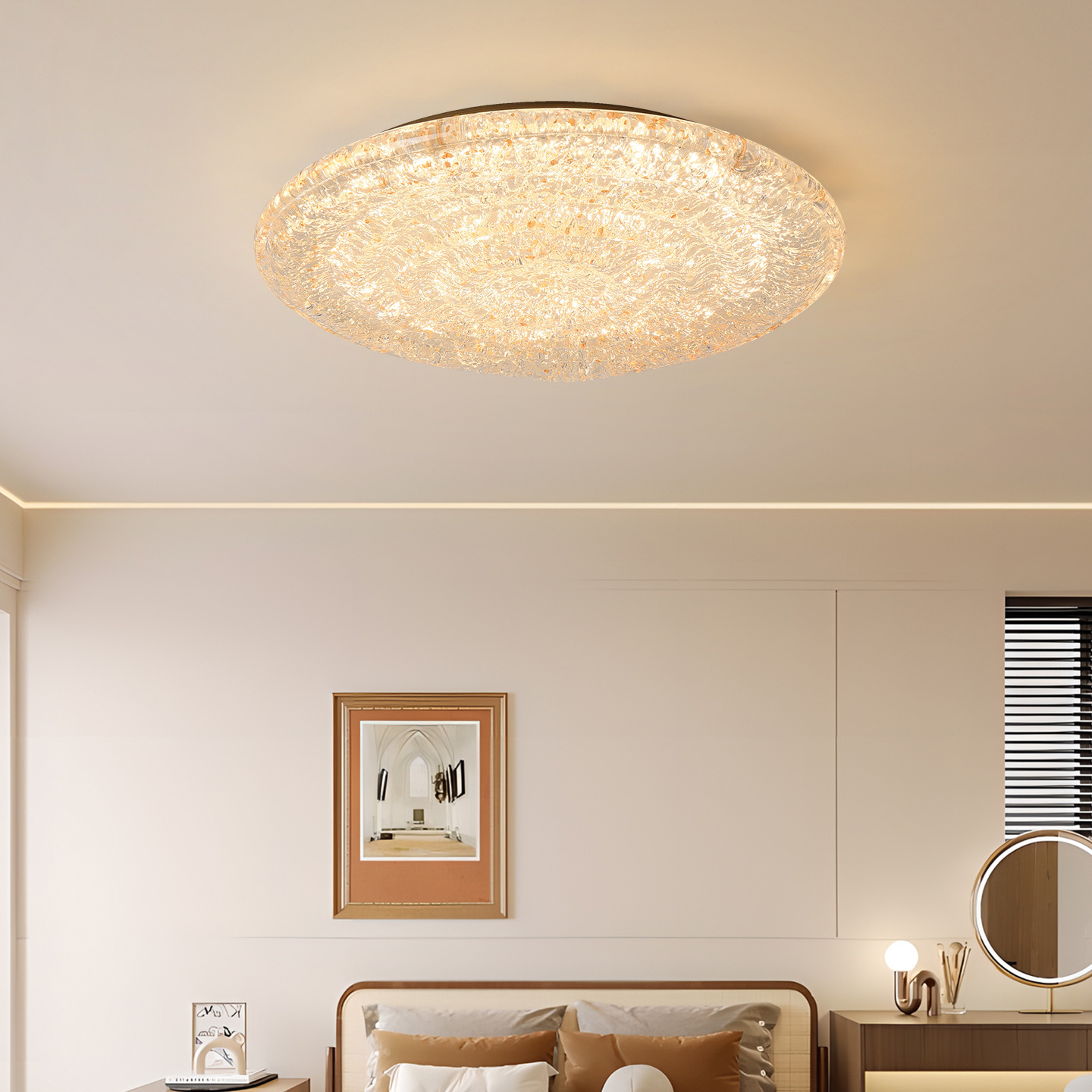 Luz de techo del dormitorio moderna y simple lujoso luj