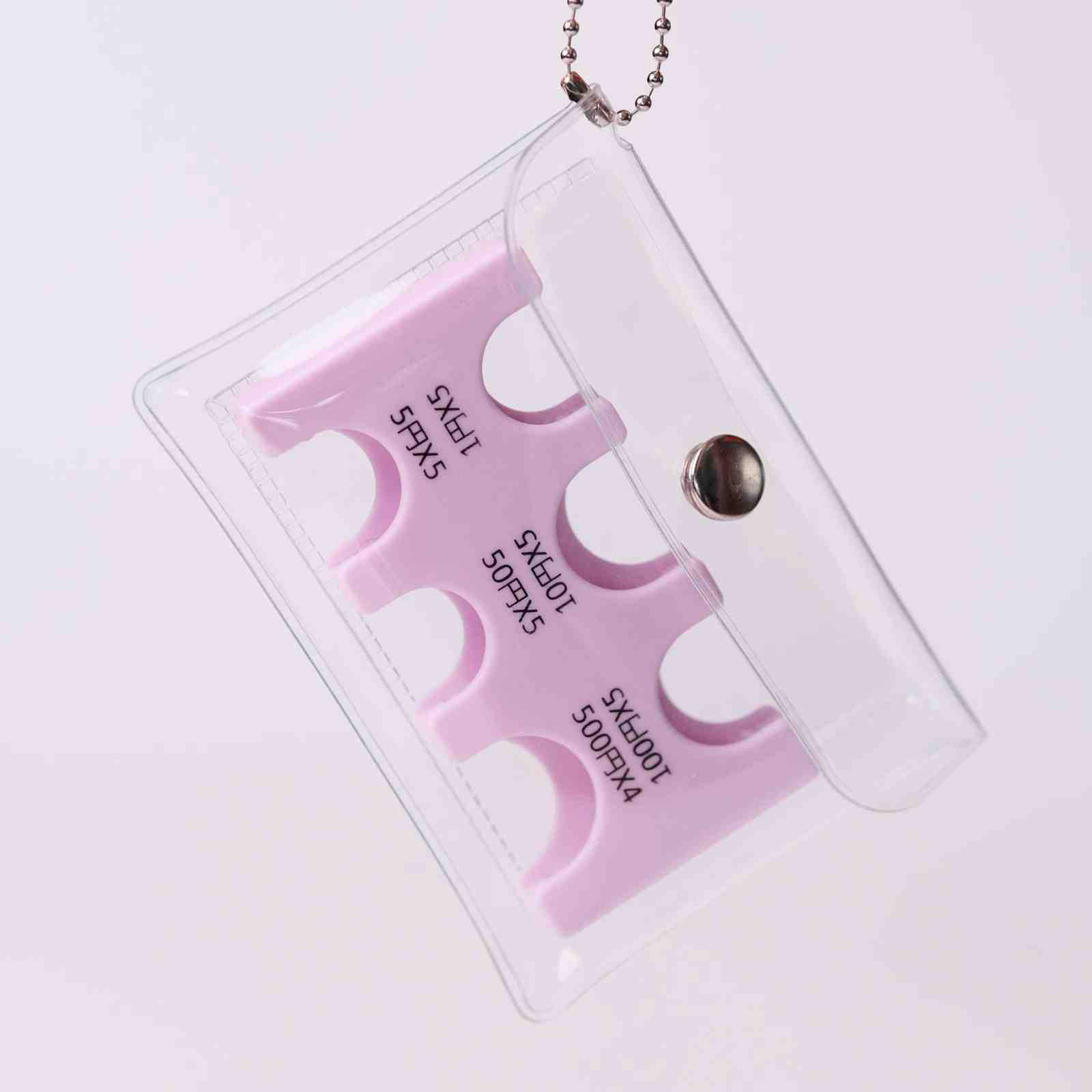 日本の硬貨は小銭を挟みます。PVC透明収納バッグは携帯します。