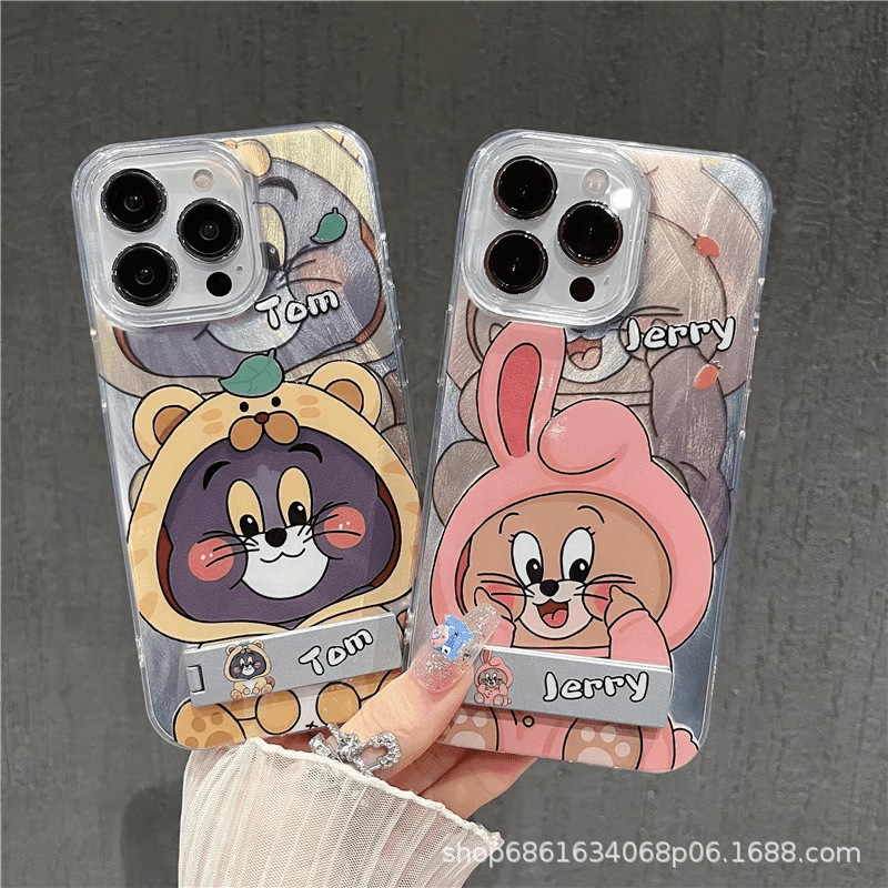 Couple Cat and Mouse Phone Case Suitable for iPhone 16, 17 Pro Max, iPhone 14 Plus, Android 11, and iPhone 12