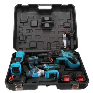 Lithium Electric Power Tool Four-Piece Set Brushless Multi-Function Impact Drill Angle Grinder Electric Lithium Brushless