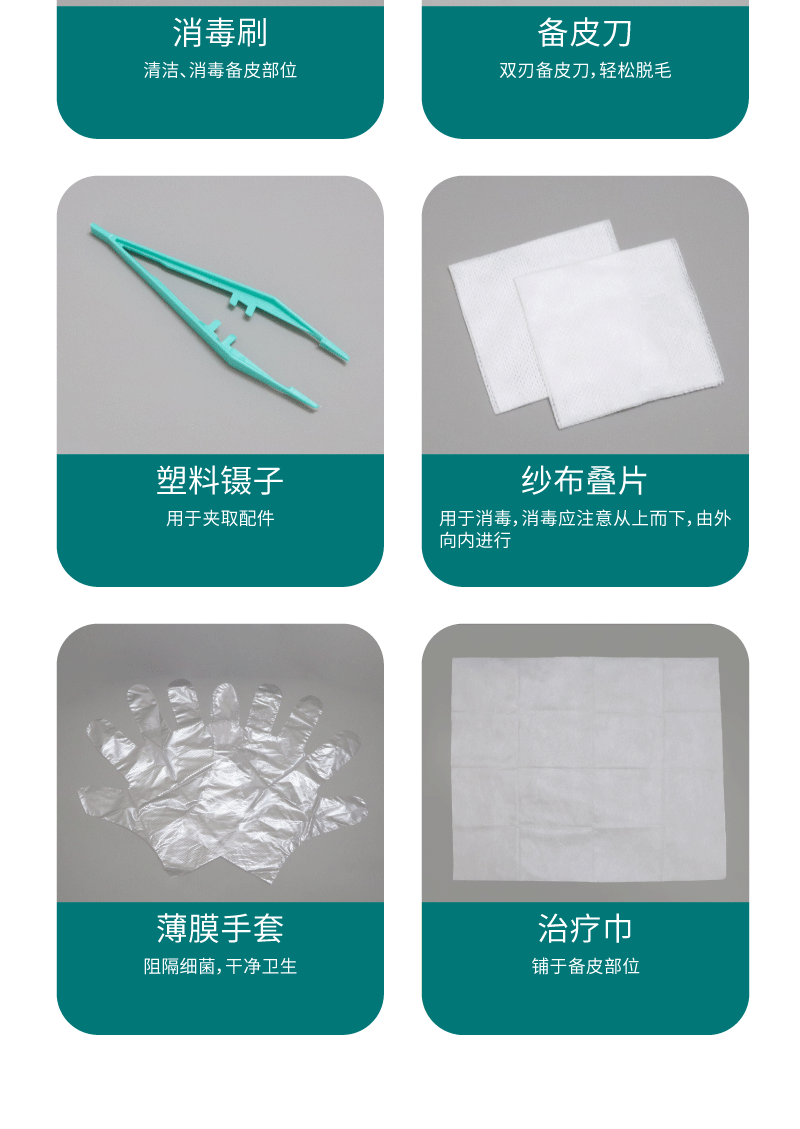 医用一次性使用备皮包套装妇产科剃毛产前备皮刀刮毛整套双刃单刃-阿里巴巴