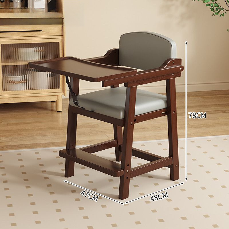 Baby Dining Chair Plate Adjustment Lift Growth Baby Home Eating Children Multi-Functional Solid Wood Chair Seat