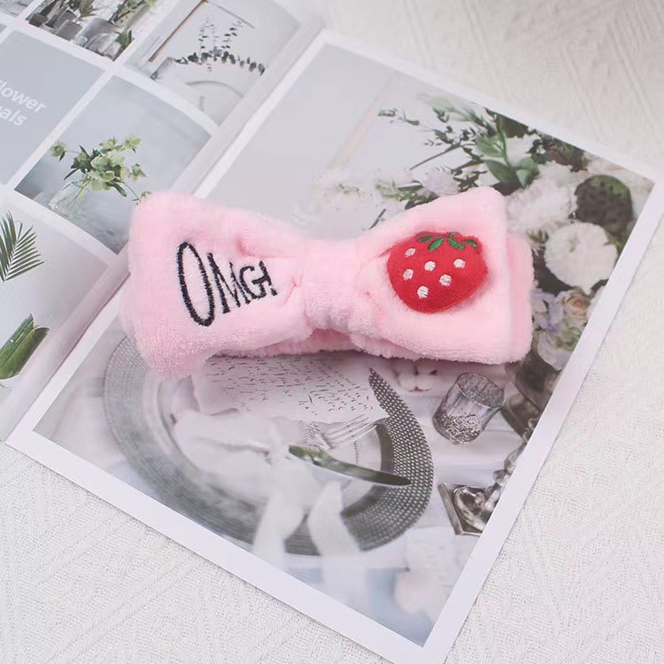 INS estilo arco chica lavado de cara banda de pelo hecho a mano conveniente mascarilla banda de pelo Fuente de la fábrica