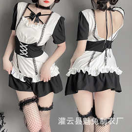 情趣内衣纯欲女仆装制服诱惑睡衣服床上火辣激情头安装2617