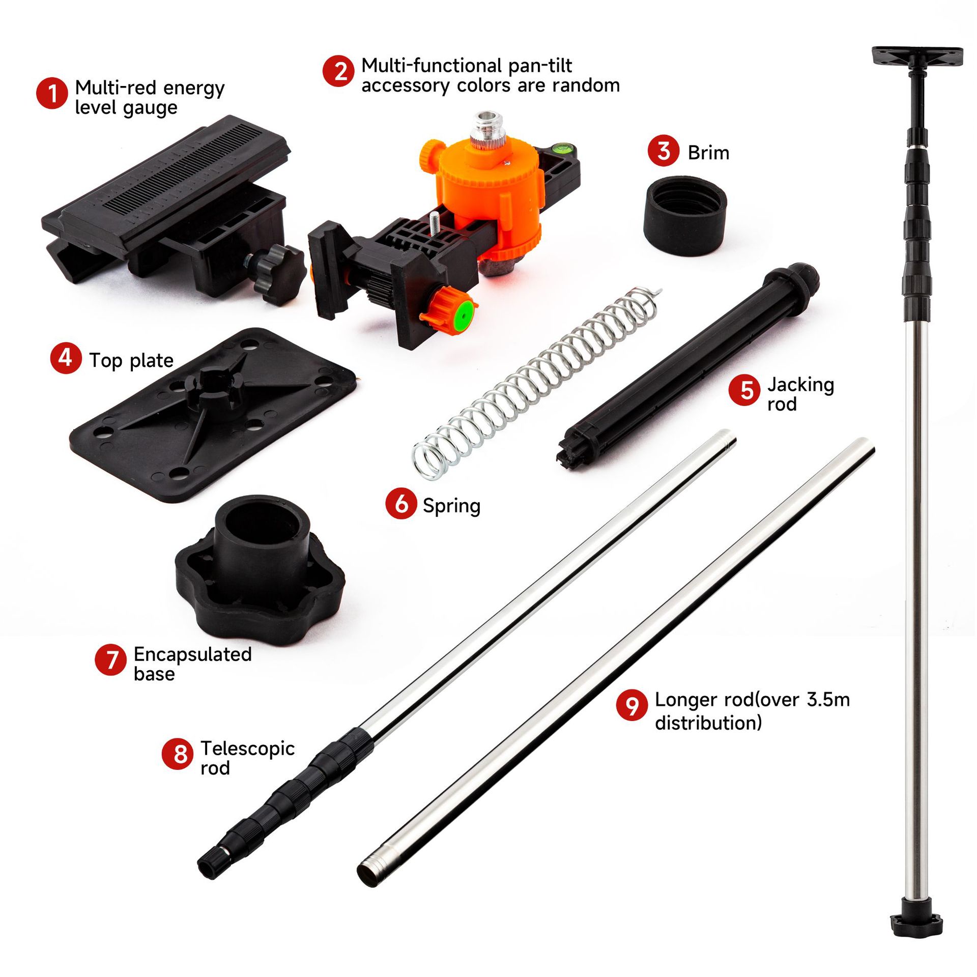 水平仪伸缩杆红外线通用型支撑杆红外线水平仪支撑杆伸缩杆