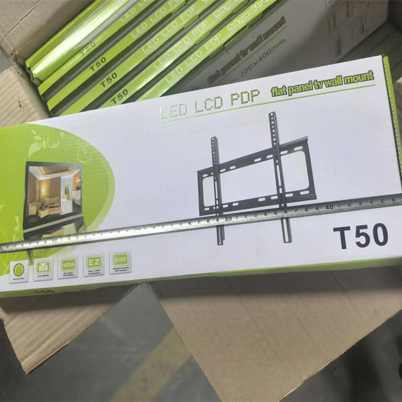 40-80 pulgadas LCD TV percha gran soporte integrado marco cuadrado universal ajustable soporte para colgar en la pared