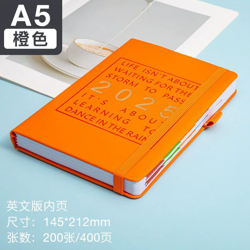 Laptop Cross-border 2025 Schedule 365 Day Notepad Planner Planner Amazon Calendar