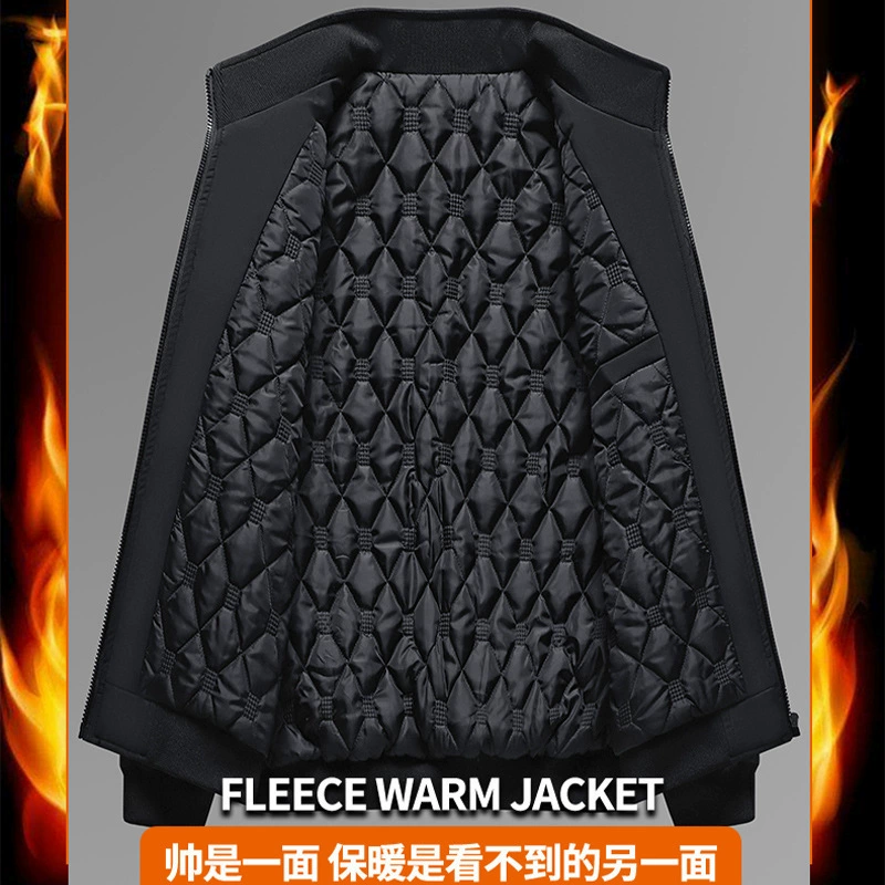 Warm jacket for leisure, (Cross-border trading), for middle age, plus size